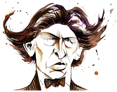 Ferruccio Busoni - colour caricature by Neale Osborne